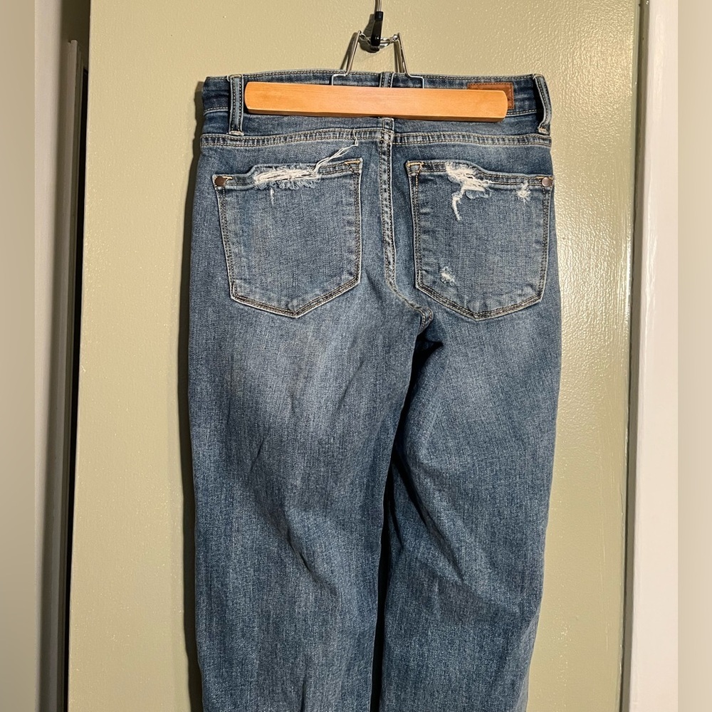 Judy Blue Women's Size 0/24 Boyfriend Fit Jeans Distressed Medium Wash JB8286MD - Picture 8 of 11
